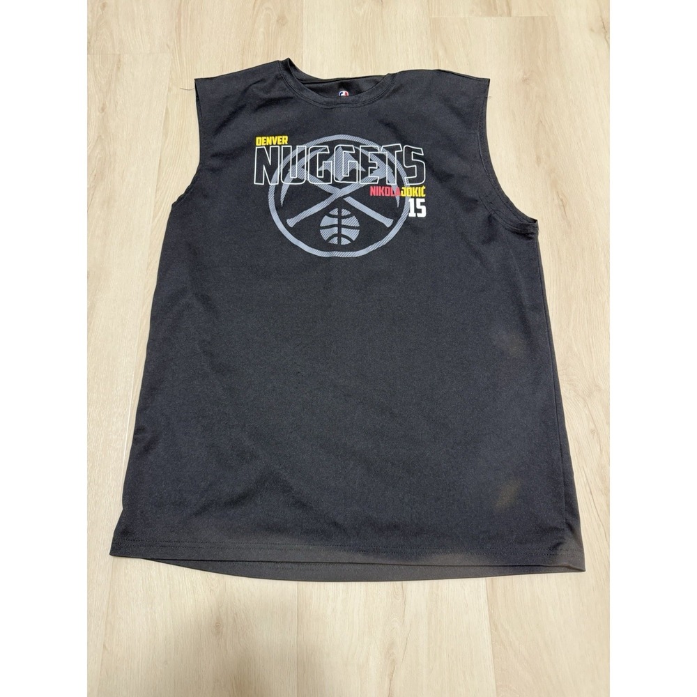 Jokic Denver Nuggets NBA Basketball Tank Top Black Men's Size XL #15